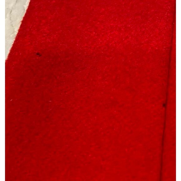 Louis Dell'Olio: 100% Italian Cashmere Long Red Coat. Size 8-10 - Picture 13 of 14